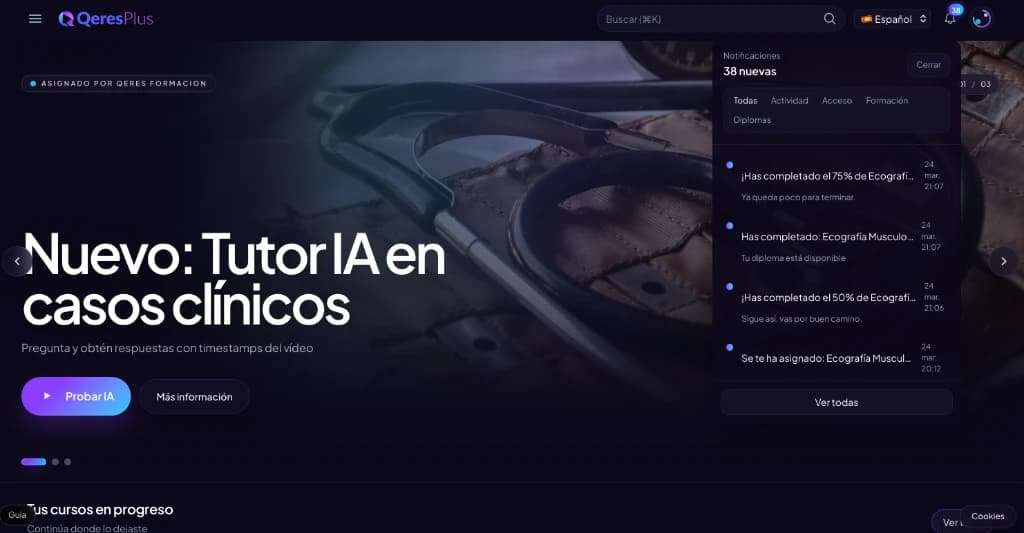 Tuteur intelligent de Qeres Plus répondant à des questions cliniques